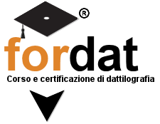 fordat corso certificazione di dattilografia Certificazione For Tablet